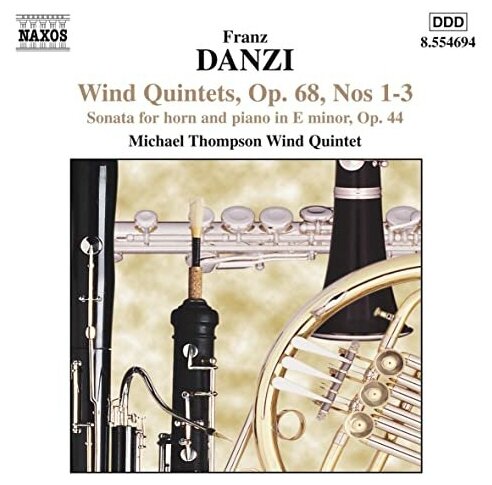 Danzi-Wind Quintets Op68 N 1-3/Horn Sonata Op44- Naxos CD Deu ( Компакт-диск 1шт) Franz 18th 19th