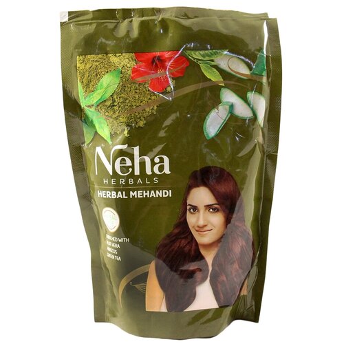 NEHA Хна натуральная с травами Herbal Mehandi, каштановый, 140 мл, 140 г