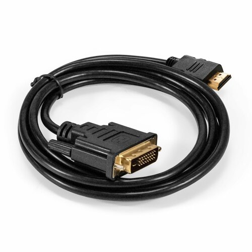 Кабель HDMI-DVI-D ExeGate EX-CC-HDMIM-DVI2M-1.5 (19M/(24+1)M, dual link, 1,5м, позолоченные контакты) EX294672RUS кабель dvi d m dvi d m 1 8м exegate 25m 25m позол контакты черный ex cc dvi2 1 8