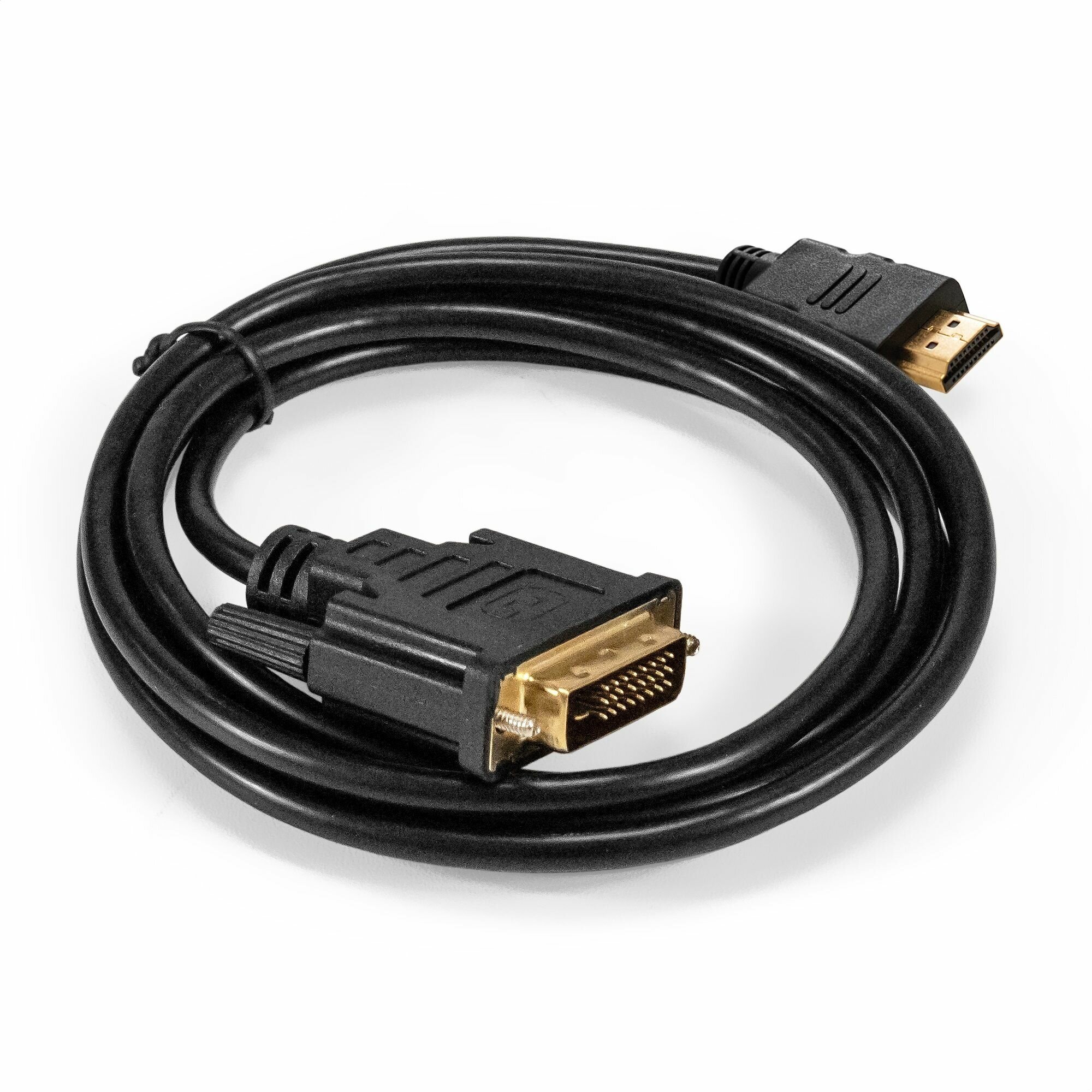 Кабель HDMI-DVI-D ExeGate EX-CC-HDMIM-DVI2M-1.5 (19M/(24+1)M dual link 15м позолоченные контакты) EX294672RUS