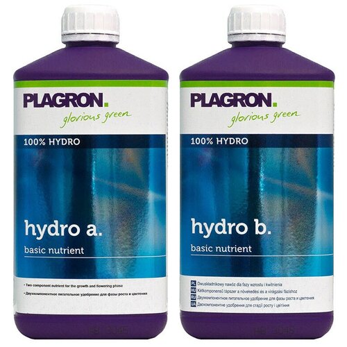 удобрение plagron hydro a b 1000 мл х 2 1 л х 2 Удобрение Plagron hydro A+B 1л