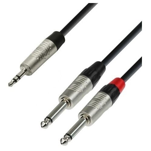 Adam Hall K4YWPP0090 аудио кабель переходник 2 x rca f minijack stereo m adam hall 7550