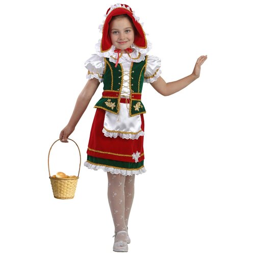 Костюм Батик, размер 104, красный/зеленый/белый костюм красная шапочка юбочка атлас батик
