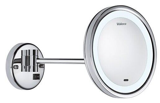 Настенное зеркало с увеличительным эффектом и сенсорным включателем подсветки Valera - фото №1