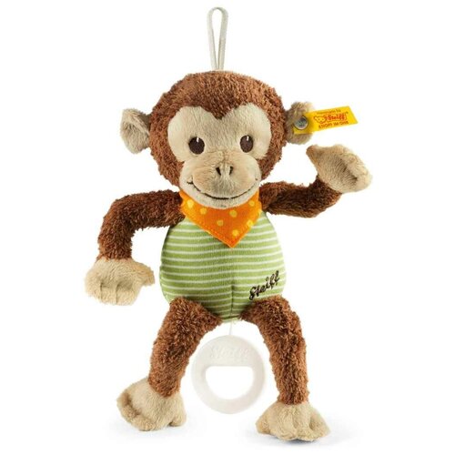 Купить Мягкая игрушка Steiff Jocko Monkey Music Box (Штайф Обезьянка Джоко с музыкальной шкатулкой 22 см)
