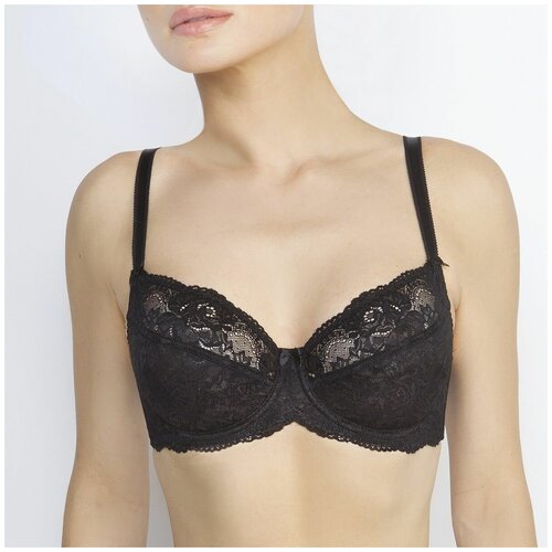 фото Бюстгальтер senselle by felina summer rose lace, размер 90d, black