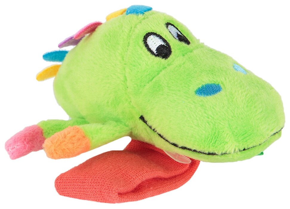 Мягкая игрушка-погремушка Happy Snail Крокодил Кроко - фото №2