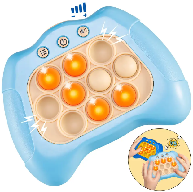 Антистрессовая игрушка для детей и взрослых, электронный поп ит, Pop it сенсорная игрушка, голубой