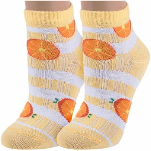 Женские носки Брестский Чулочный Комбинат укороченные, размер 23, желтый