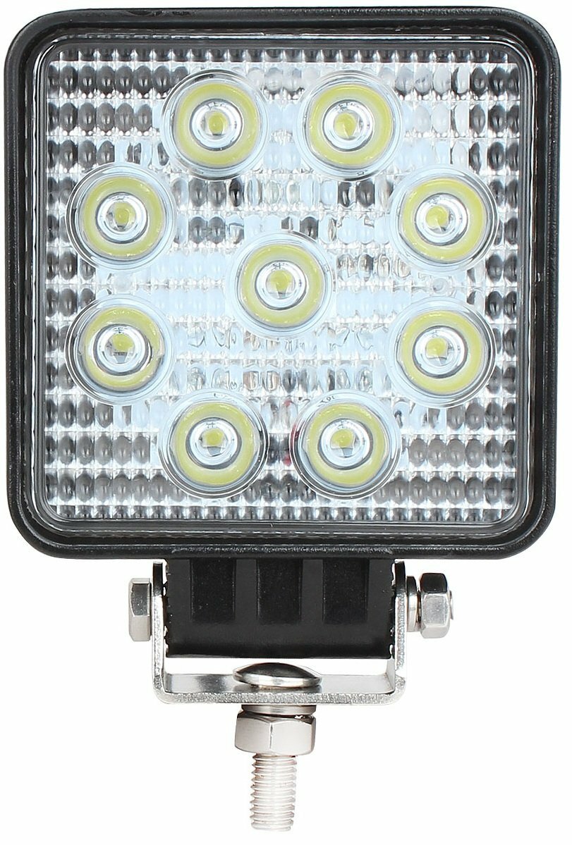 Светодиодная фара WL-132S (дальн. свет, кв. мет. корп. 9 LED по кругу, 27W) — фото 16