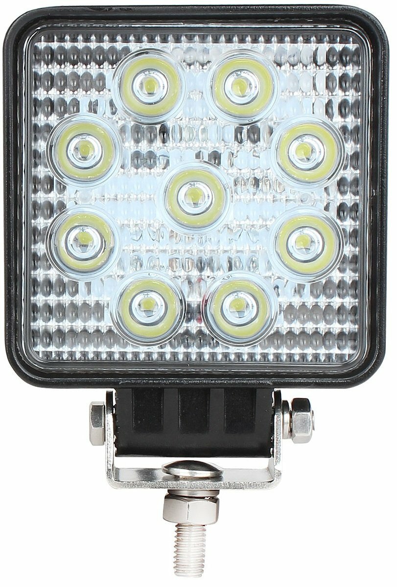 Светодиодная фара WL-132S (дальн свет кв мет корп 9 LED по кругу 27W)