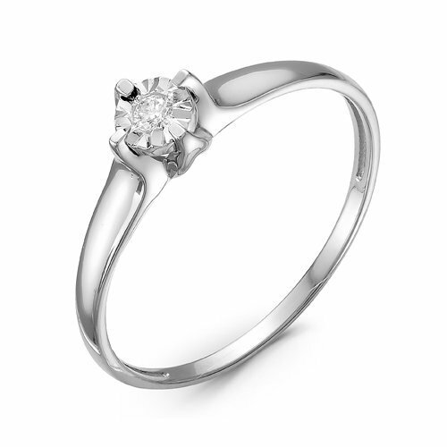 Кольцо помолвочное, золото, 585 проба, бриллиант