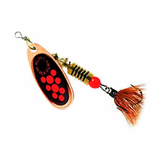 Блесна вращающаяся Mepps BLACK FURY MOUCHE, 2, Copper/Orange, комплект из 1 штука