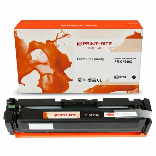 Print-Rite PR-CF540X картридж лазерный (HP 203X - CF540X) черный 3200 стр