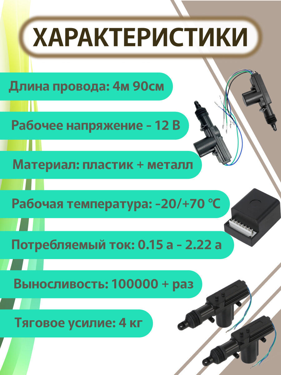 Универсальный привод блокировки дверей с электроприводом двигатель 12 В (4 ) центральный автомобильный замок