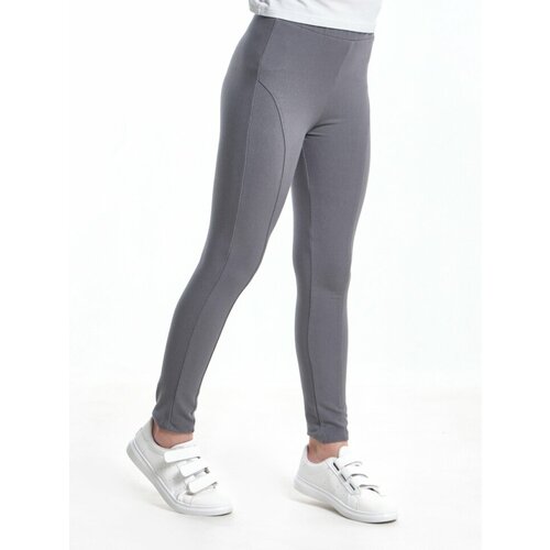 фото Брюки mini maxi, размер 122, серый, синий