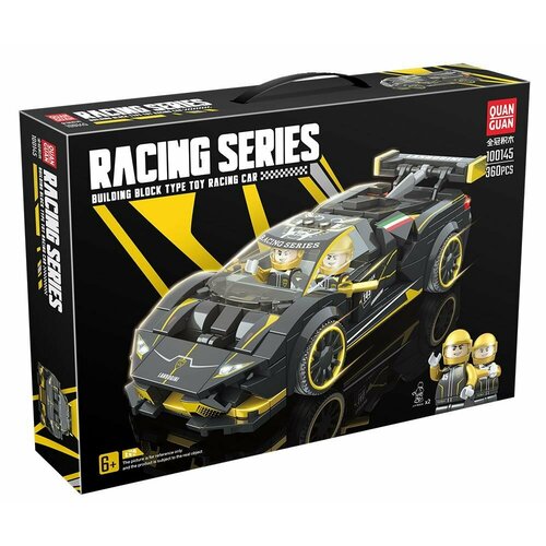 конструктор quan guan racing series 100130 желтый спорткар 366 дет Конструктор QUAN GUAN «Lamborghini Huracan Super Trofeo EVO»