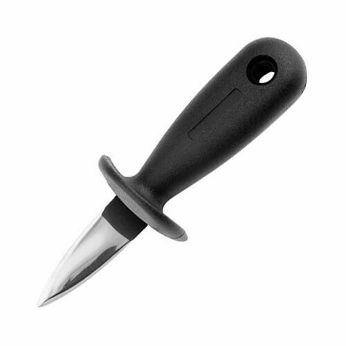 Нож для устриц, сталь нерж, полиамид, длина 155/55, ширина 45мм, черный, металлич.