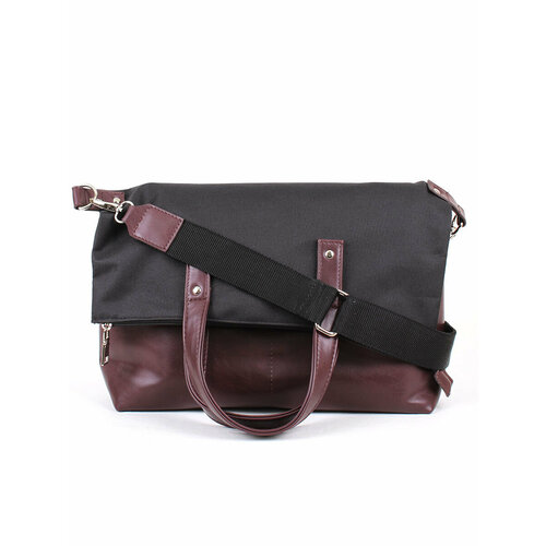 фото Сумка шоппер медведково, черный, красный