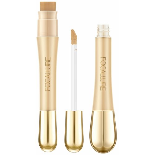 FOCALLURE Консилер с кистью Soft Matte Complete Concealer тон 02 тёплый светлый, 8 г