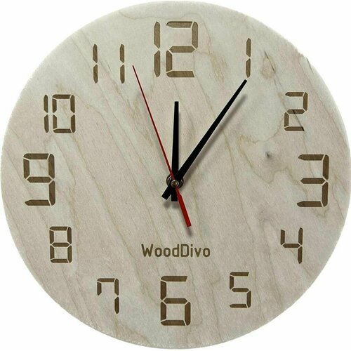 Настенные часы WoodDivo диаметр 28см