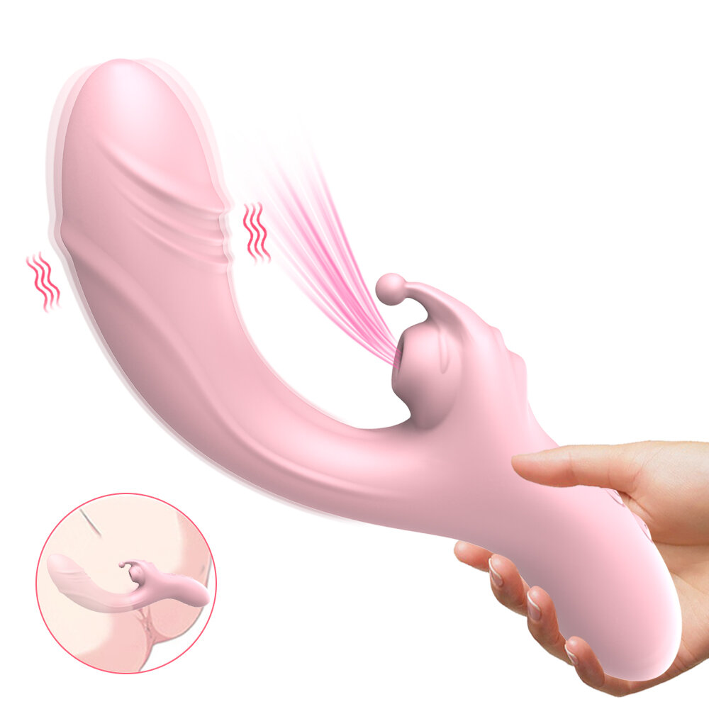 Вибратор "Кролик", USB, анально-вагинальное использование, 15 режимов