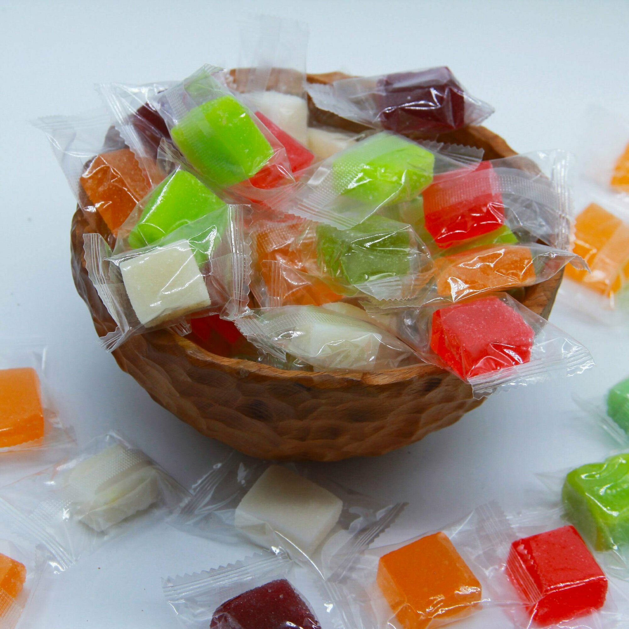 Ассорти кубики жевательные конфеты NutsPro 1 кг (2шт по 500гр) - фотография № 5