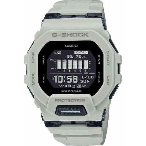 Наручные часы CASIO, белый, черный наручные часы casio g shock gbd 200sm 1a5 мультиколор черный