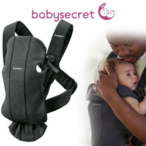 Рюкзак-Кенгуру для новорожденных BabyBjorn Mini 3D Jersey 0210.76 (charcoal grey)