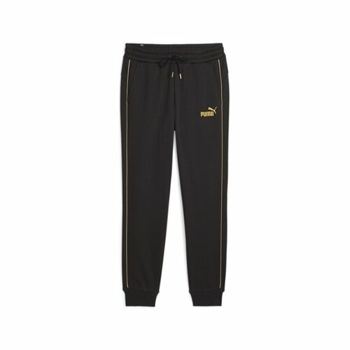 брюки puma 53343776 puma x minecraft sweatpants серый 152 Брюки классические PUMA, размер S, черный