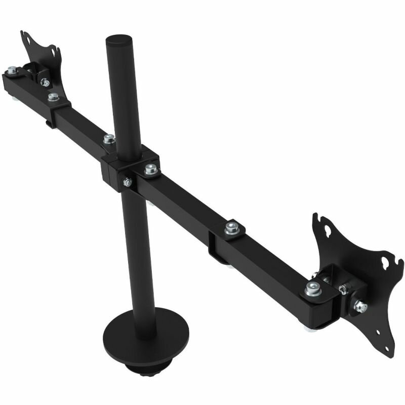 Кронштейн РЭМО_СНМ для 2 мониторов К-522, настольный, наклонно-поворотный, черный