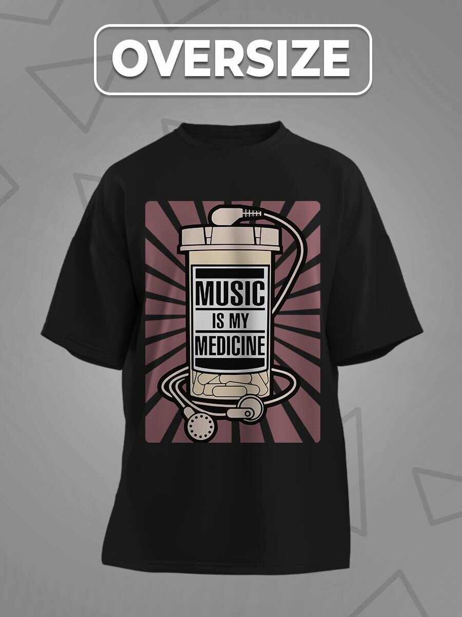 Футболка Printech, размер XL (50-52), черный