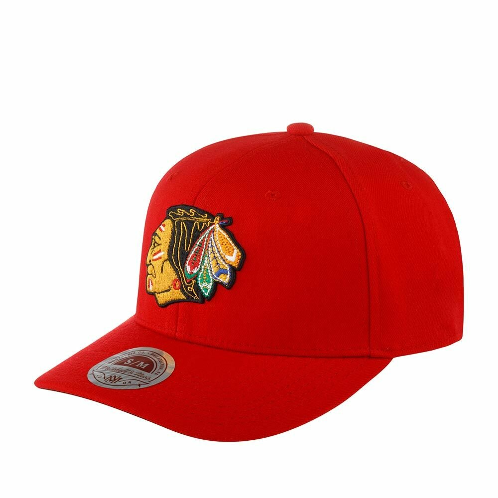 Бейсболка Mitchell & Ness Базовая коллекция для мужчин и женщин, размер S/M, красный