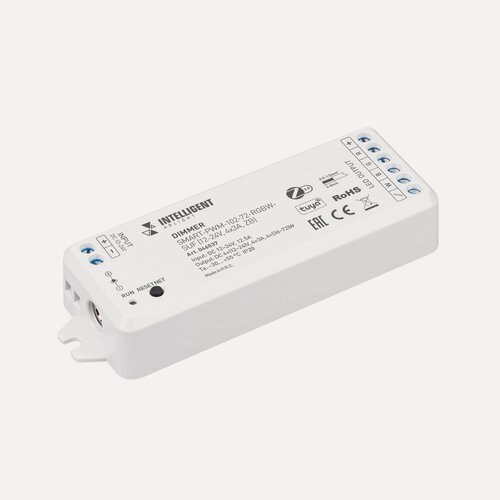 Изображение товара INTELLIGENT ARLIGHT Диммер SMART-PWM-102-72-RGBW-SUF (12-24V, 4x3A, ZB) (IARL, Контроллер) 046537