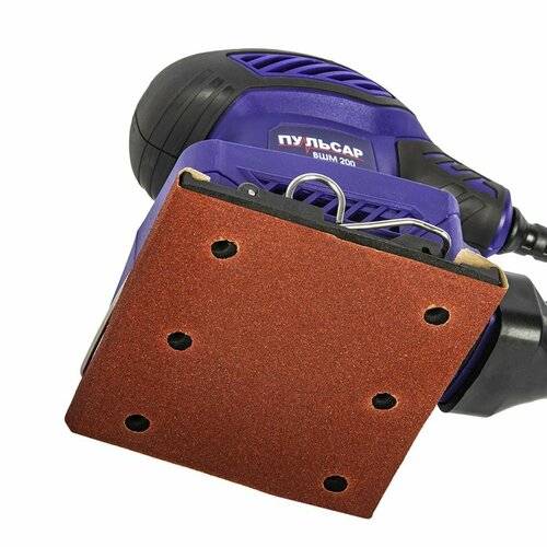 Шлифмашина вибрационная пульсар ВШМ 200 200Вт 110х100 мм 14000 обмин 16 кг 2410₽