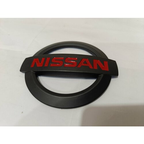Эмблема Nissan 101х87мм черная Black 726₽
