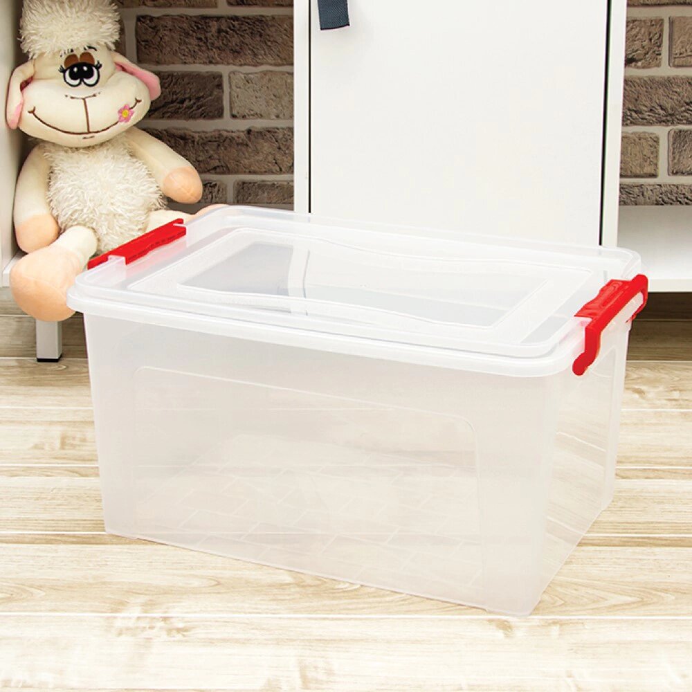 Контейнер для хранения IDEA с крышкой 484 x 32 x 24 см пластик 25 литров