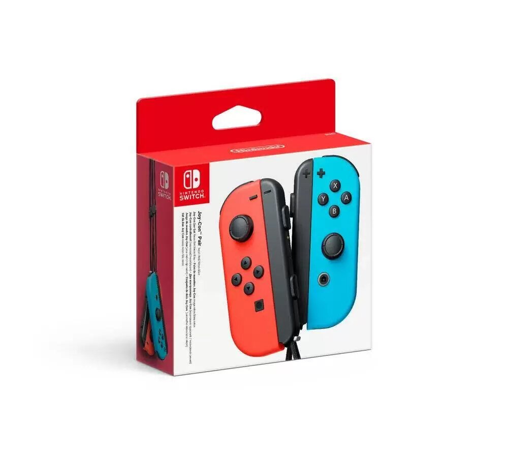 Геймпад Nintendo Joy-Con, беспроводной, обратная связь, для Nintendo Switch, красный/синий — фото 1