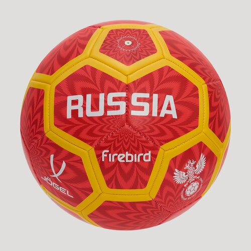 Изображение товара Футбольный мяч Jogel Russia Firebird ЦБ-00003933, размер 5, Желтый - Красный