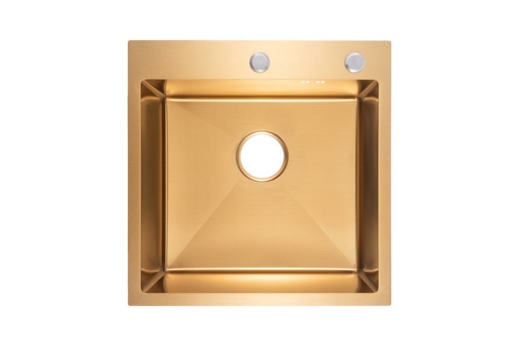 Кухонная мойка "VANS" 500*505*200 мм Gold DECOR