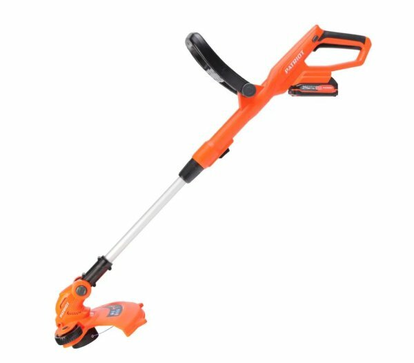 Триммер аккумуляторный PATRIOT PT 238 Li 21B, платформа UES, ширина кош. 30см, АКБ 1,5Ач и ЗУ1,0А, леска 1,6 мм,