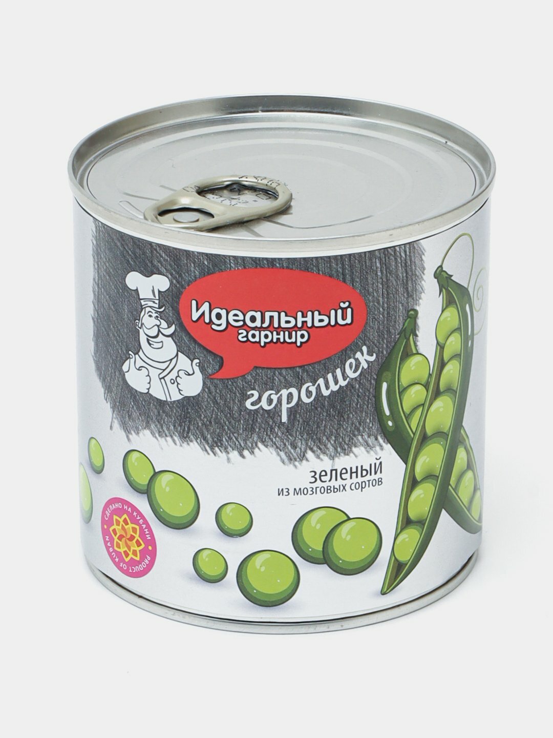 Горошек зеленый из мозговых сортов Идеальный гарнир, 400 гр, ключ