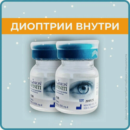 Изображение товара Контактные линзы OKVision Infiniti (2 флакона по 1 линзе) 8,6, -15.50