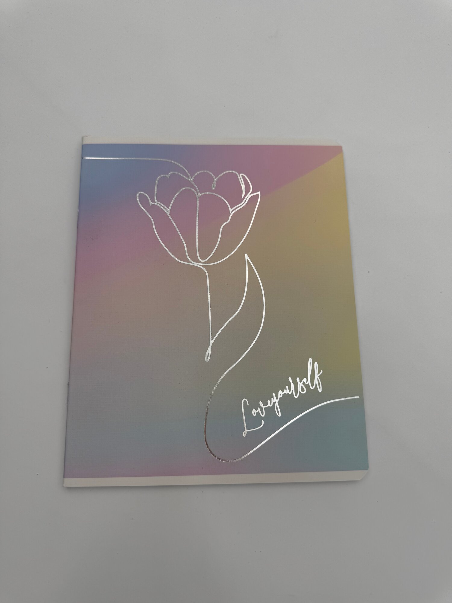 Тетрадь в клетку, 48 листов, «Love Yourself», A5, лаковая печать — фото 1