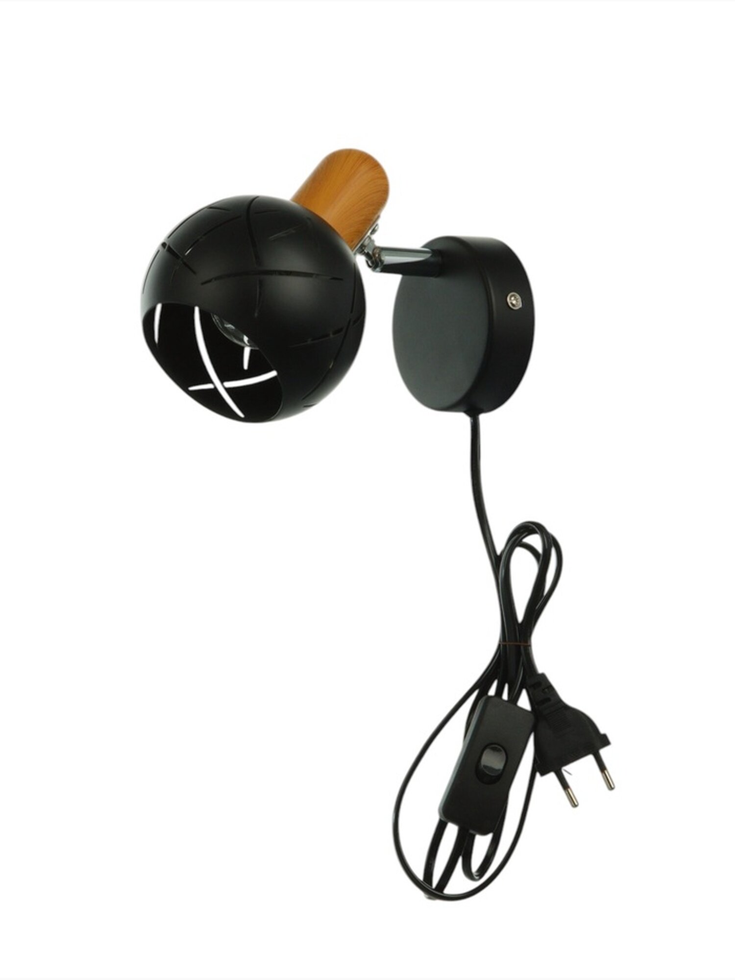 Спот настенный BayerLux «Алейда», 1хЕ14, 40 Вт, черный, 13×13×10 см