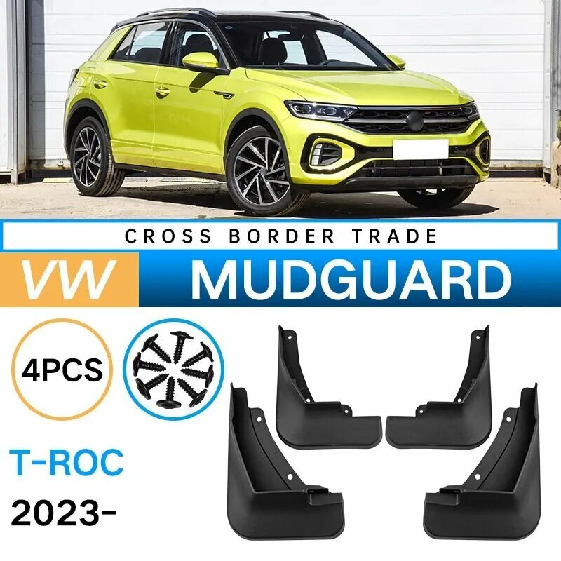 Брызговики, Крыло для автомобиля, брызговики для Volkswagen T-Roc I 2018-2025 , 4 шт, 4 шт.