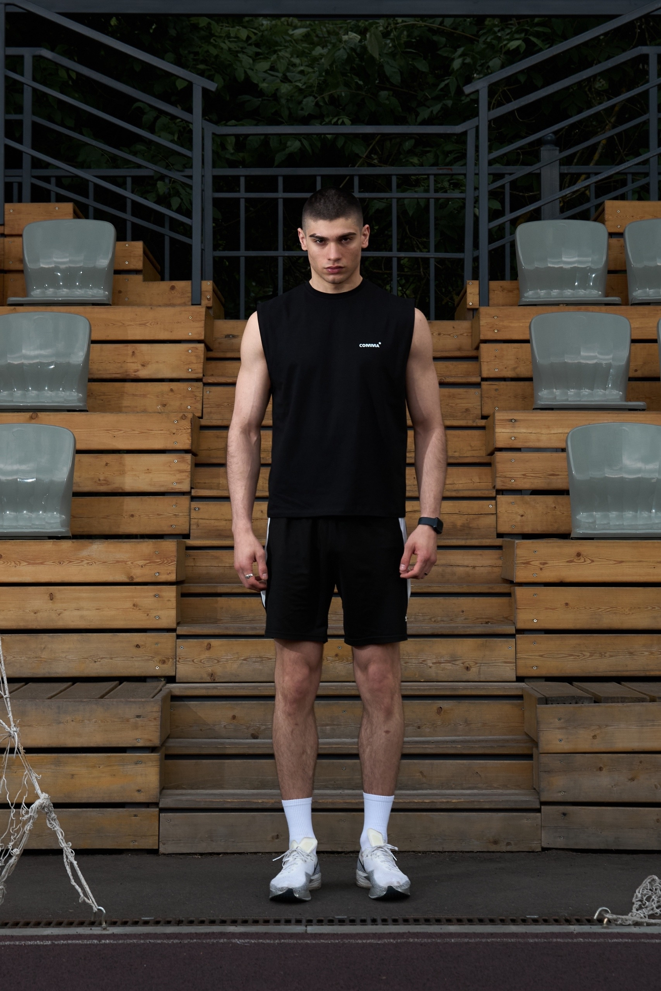 Майка спортивная COMMA* CERTIFIED ATHLETE* 1 шт. размер L черный