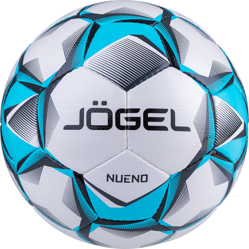 Мяч футбольный Jögel Nueno №5, белый/голубой/черный