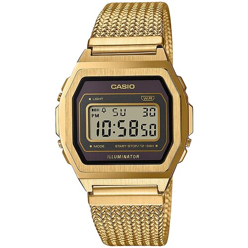 фото Японские наручные часы casio vintage a1000mga-5ef с хронографом