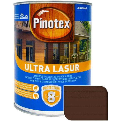 Лазурь для наружных работ Pinotex Ultra Lasur (1л) орех